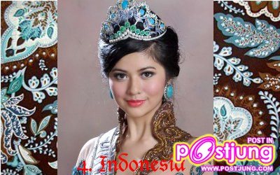 TOP 5  &ldquo; People&rsquo;s Choice Award &rdquo; Miss Universe 2010 ล่าสุดวันที่ 29/07/2553