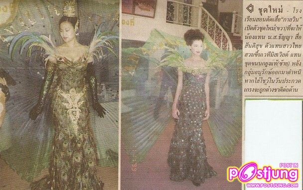 ชุดประจำชาติ ของเวที MISS THAILAND WORLD ที่ใช้ประกวด MISS WORLD (ปีที่ผ่านๆมา)