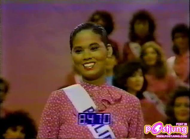 MISS PHILIPPINES UNIVERSE 1984 ผู้ที่ดับฝันตัวแทนสาวไทยคุณสาวิณี บนเวทีมิสยูนริเวิร์ส 1984