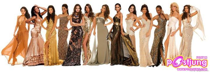 ผู้เข้าประกวด Miss Universe 2010 ในชุดราตรี (แยกประเภทของสี) คุณคิดว่าสีไหนเด่นใส่แล้วจะได้ตำแหน่ง