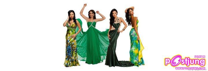 ผู้เข้าประกวด Miss Universe 2010 ในชุดราตรี (แยกประเภทของสี) คุณคิดว่าสีไหนเด่นใส่แล้วจะได้ตำแหน่ง