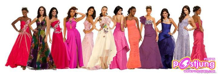 ผู้เข้าประกวด Miss Universe 2010 ในชุดราตรี (แยกประเภทของสี) คุณคิดว่าสีไหนเด่นใส่แล้วจะได้ตำแหน่ง