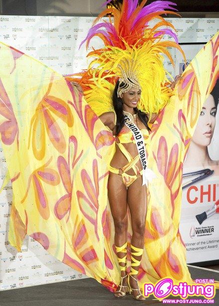 National Costume เริ่มแต่งตัวกันแล้ว (ขอเริ่มที่ประเทศไทยก่อนนะ ชื่อประเทศดูที่สายสะพายนะ)