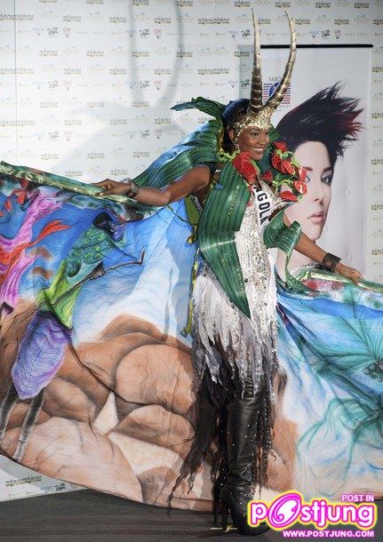 National Costume เริ่มแต่งตัวกันแล้ว (ขอเริ่มที่ประเทศไทยก่อนนะ ชื่อประเทศดูที่สายสะพายนะ)