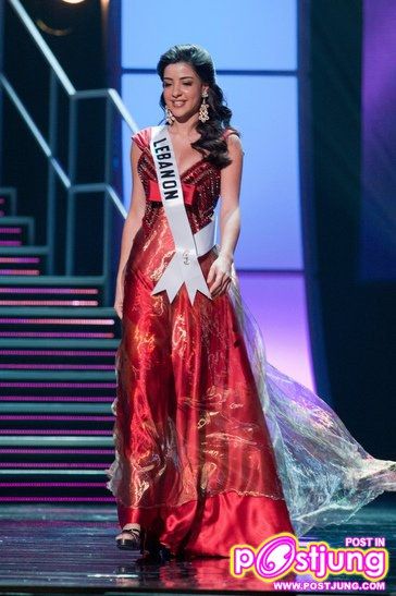 MU 2010 # Preliminary Competition - Evening Gown (เรียงตามตัวอักษรที่สายสะพาย)