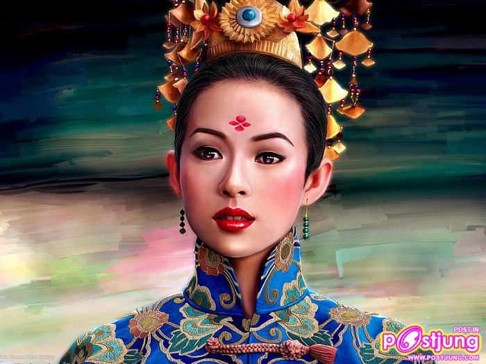 ความงามแบบเอเซีย......สาวสวยในภาพวาด