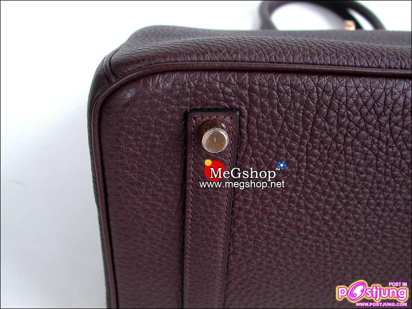 Hermes Birkin 35 หนัง Togo สีช๊อกโกแลต เข็มขัดทองราคา 330,000 บาท