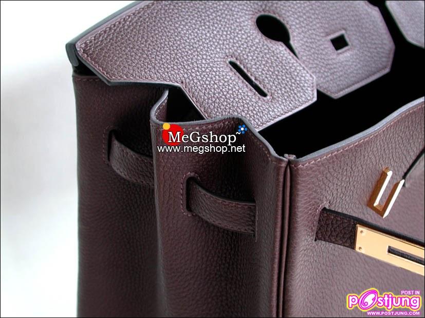 Hermes Birkin 35 หนัง Togo สีช๊อกโกแลต เข็มขัดทองราคา 330,000 บาท