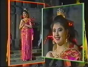 Capture : Miss World (1986) แสงระวี อัศวรักษ์ Miss Thailand World ประกวดปีเดียวกับ Halle Berry