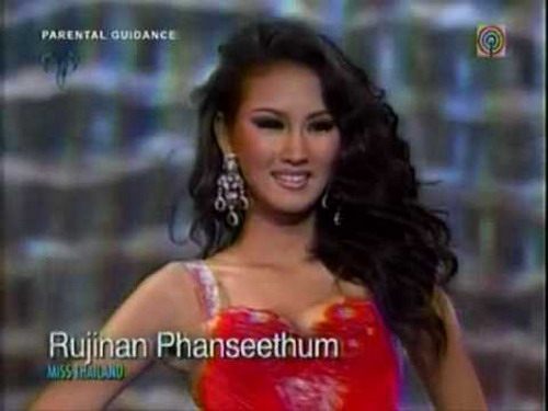 สายสะพาย THAILAND เวที MISS EARTH 2009 - TOP 8 ปีนี้ TOP 4 เลยนะ