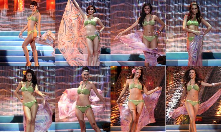 สายสะพาย THAILAND เวที MISS EARTH 2009 - TOP 8 ปีนี้ TOP 4 เลยนะ