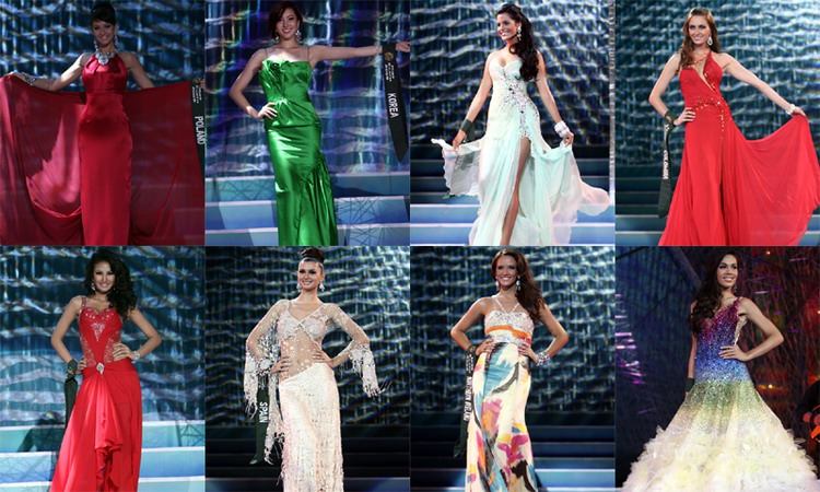 สายสะพาย THAILAND เวที MISS EARTH 2009 - TOP 8 ปีนี้ TOP 4 เลยนะ