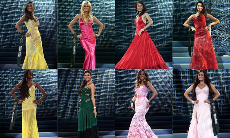 สายสะพาย THAILAND เวที MISS EARTH 2009 - TOP 8 ปีนี้ TOP 4 เลยนะ
