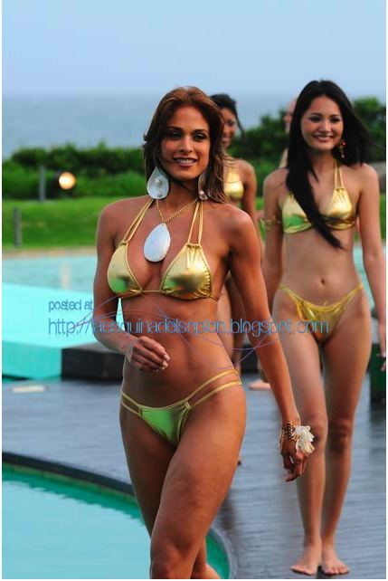 Miss World Beach Beauty ของปี 2009 ชุดว่ายน้ำขับสีผิวมากๆ