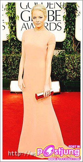 EMMA STONE SOFIA VERGARA สวมชุดเดรส ดีไซน์เรียบ จาก Calvin Klein