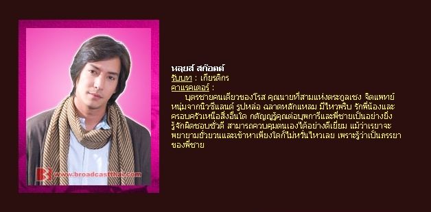 ตัวละครเรื่อง "ดอกส้มสีทอง" (มงกุฏดอกส้มภาค 2)