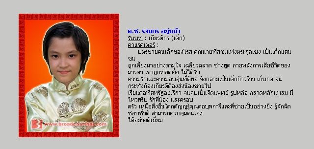 ตัวละครเรื่อง "มงกุฏดอกส้ม"