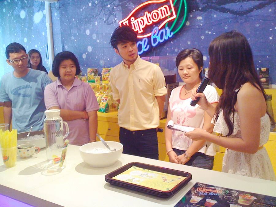 เบล สุพล ที่ Lipton Ice Bar