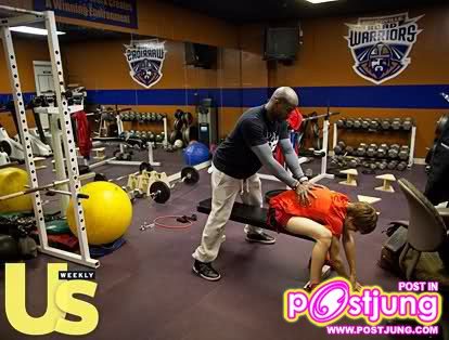 Justin fitness exercise.