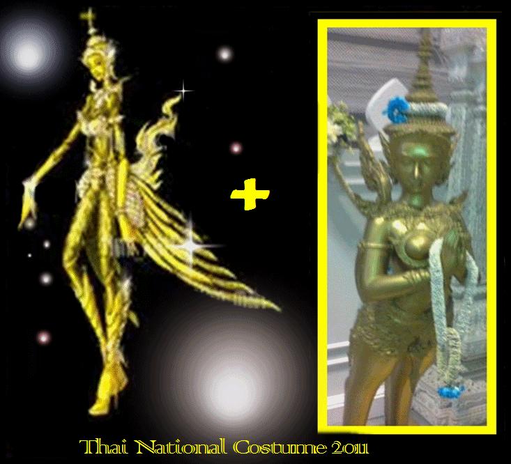 ชุดประจำชาติปี 2011 แบบแนวนี้ค่ะเอามาให้ดูก่อนเห็นแบบจริง