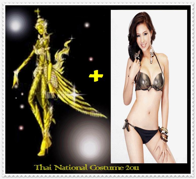 ชุดประจำชาติปี 2011 แบบแนวนี้ค่ะเอามาให้ดูก่อนเห็นแบบจริง