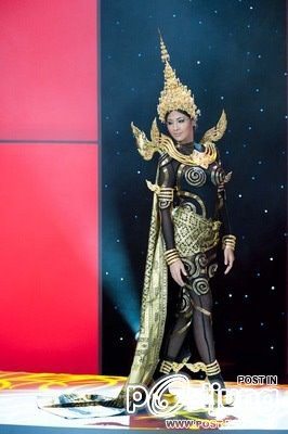Miss Thailand Universe 2011 ซ้อมโชว์ชุดประจำชาติ