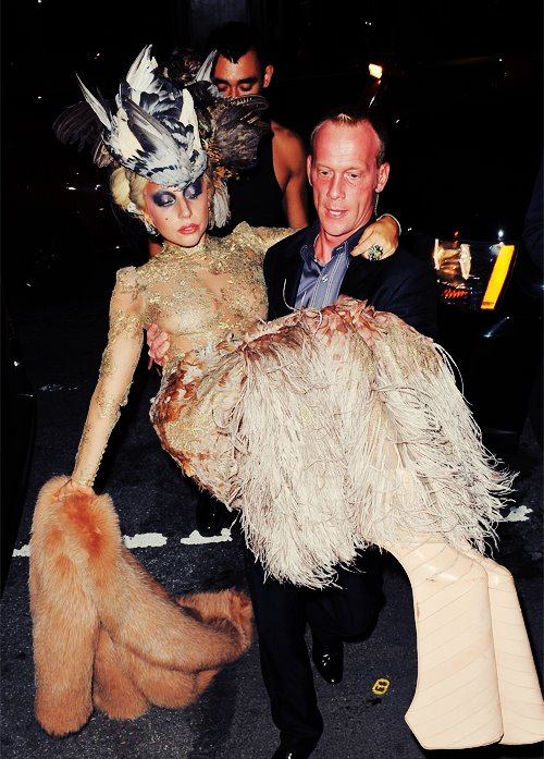 Lady Gaga -  "Madame Valentino" (Valentino Fall/2011 HC collection.)