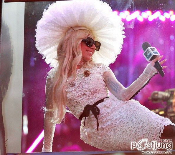 Lady Gaga at the MTV Studios in NYC