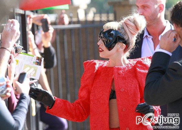 Lady Gaga at NBC Studios February 14, 2011