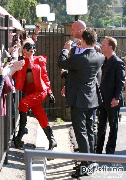 Lady Gaga at NBC Studios February 14, 2011