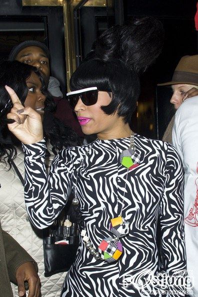 Nicki Minaj Outside the Dorchester Hotel