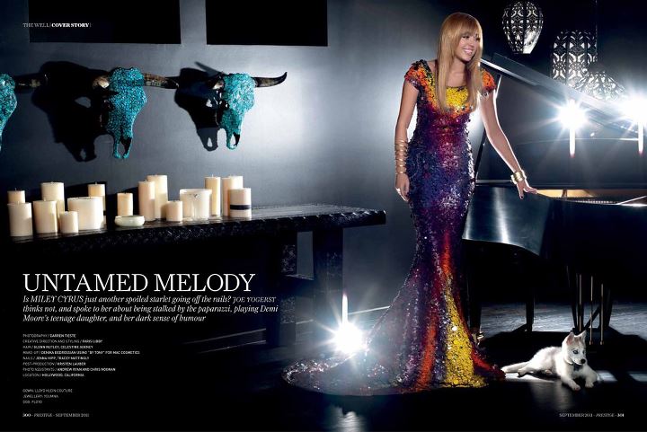 Miley Cyrus ดูดีมีระดับบนปก Prestige Magazine