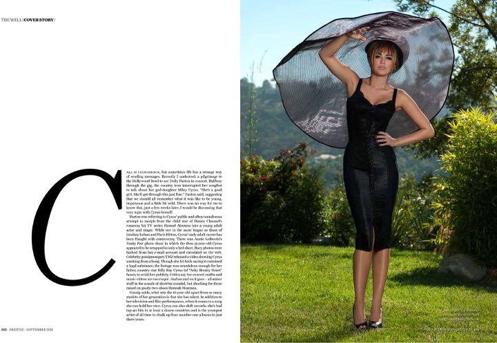 Miley Cyrus ดูดีมีระดับบนปก Prestige Magazine