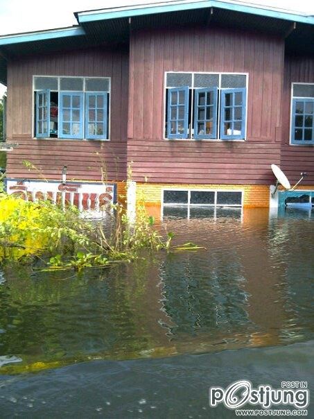 นางสาวไทยและคณะลงพื้นที่ช่วยเหลือชาวบ้านที่น้ำท่วม