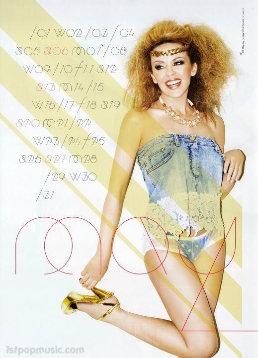 Kylie Minogue เตรียมต้อนรับปี 2012 !!! ด้วยปฏิทินแฟชั่นสุด X