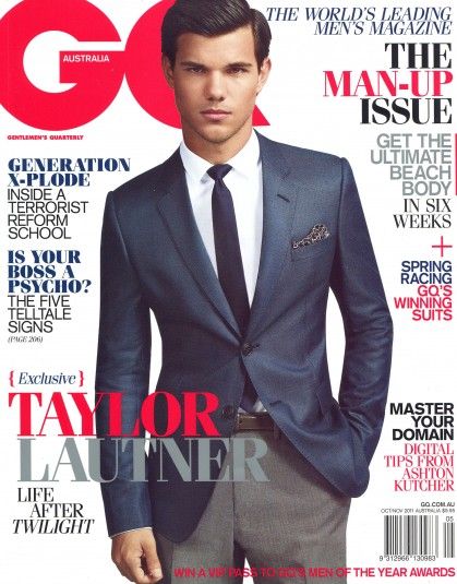 Taylor Lautner ขึ้นปกนิตยสาร GQ Magazine!
