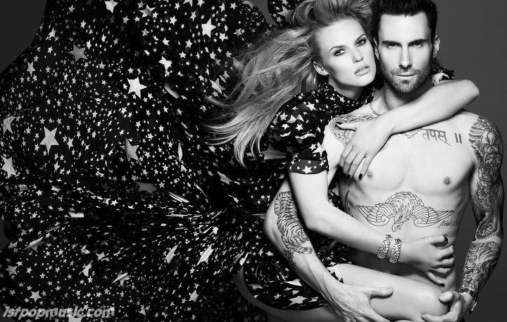 Adam Levine ควงแฟนสาว Anne Vyalitsyna เปลื้องผ้าขึ้นปก Vogue Russia!!!!