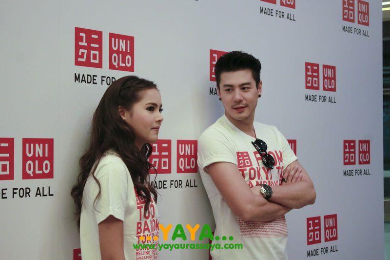 ภาพพี่โดม - น้องญาญ่า จากงานแกรนด์โอเพนนิ่ง ยูนิโคล่