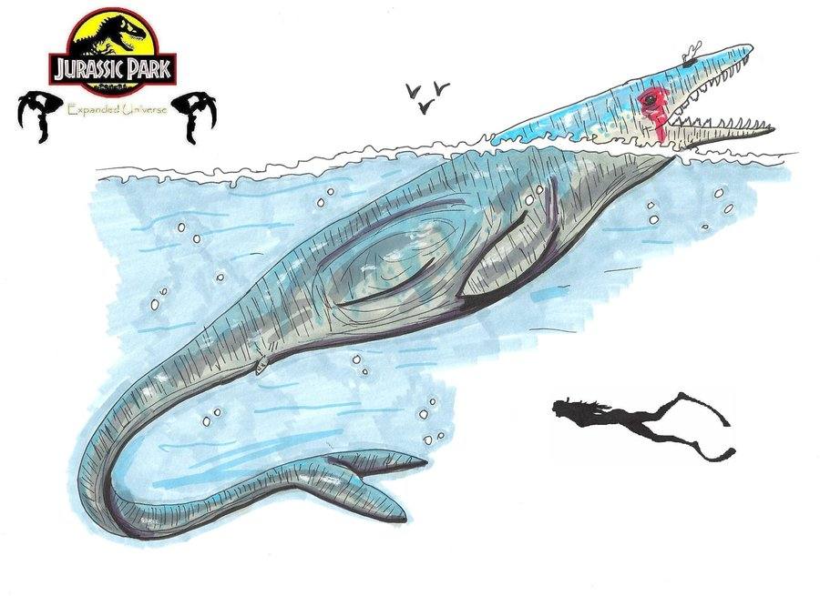 แบบร่าง ไดโนเสาร์ ในเรื่อง Jurassic Park ค่ะ
