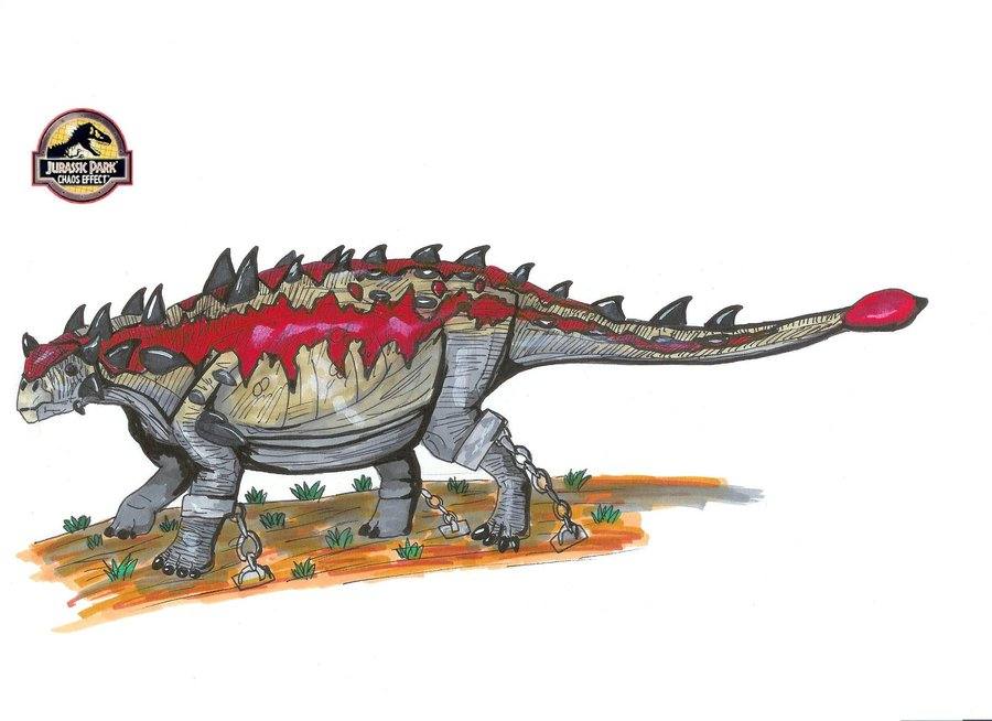 แบบร่าง ไดโนเสาร์ ในเรื่อง Jurassic Park ค่ะ