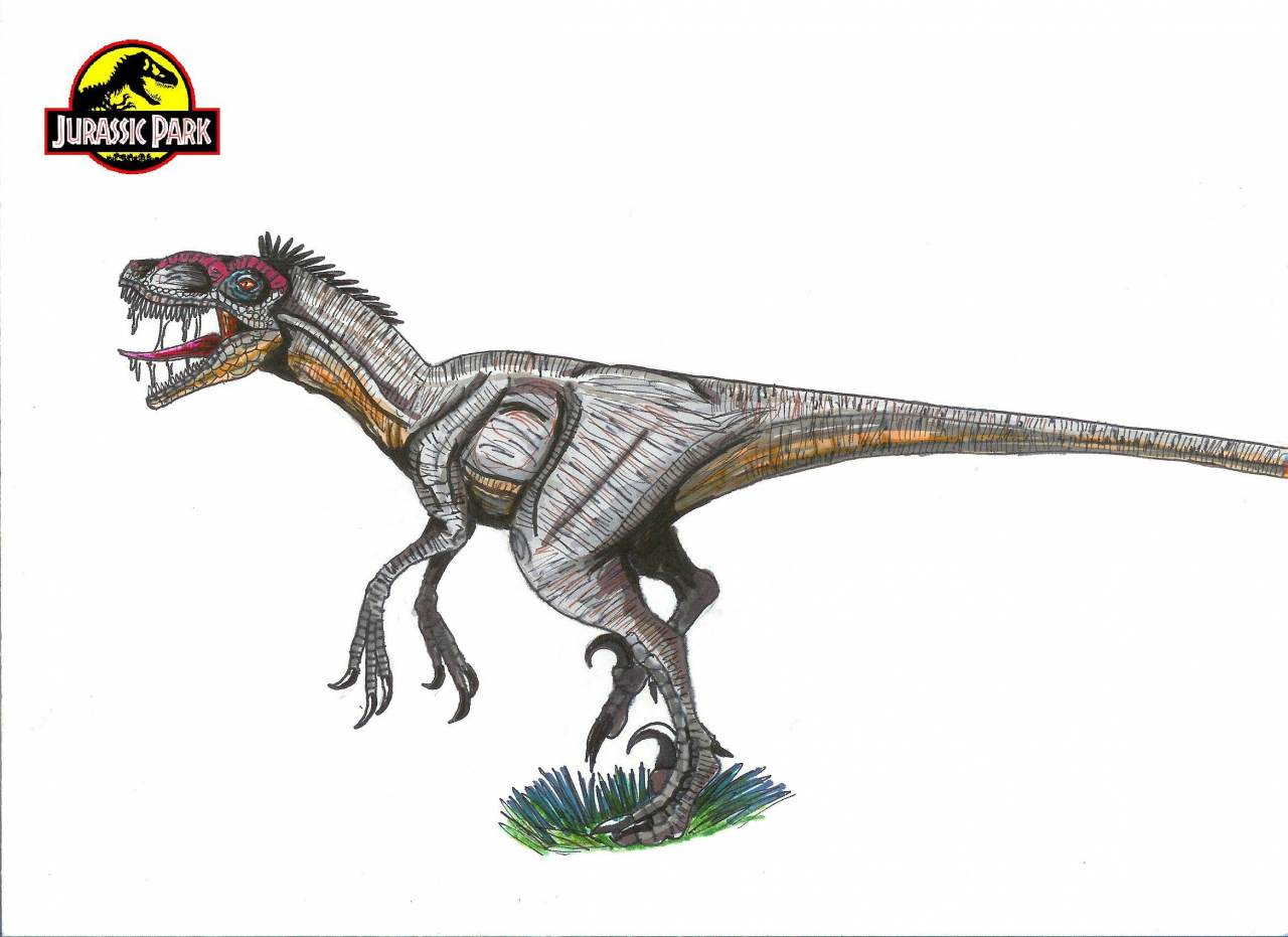 แบบร่าง ไดโนเสาร์ ในเรื่อง Jurassic Park ค่ะ