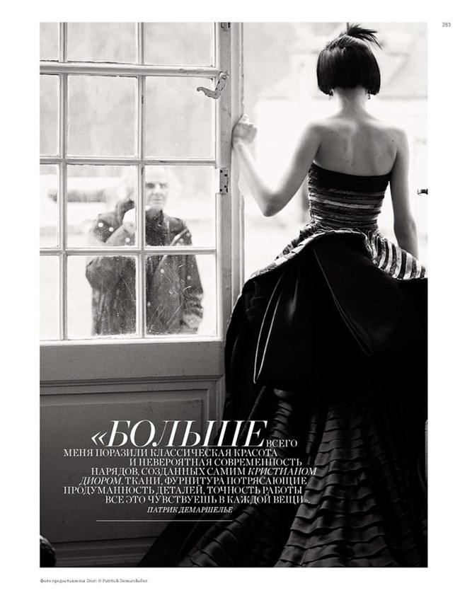 HARPER'S BAZAAR RUSSIA: DIOR HAUTE COUTURE BY PHOTOGRAPHER PATRICK DEMARCHELIER