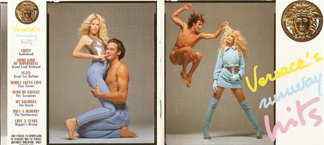 WE &hearts; VERSACE: CLAUDIA SCHIFFER & CINDY CRAWFORD FOR VERSACE FALL 1994 BY PHOTOGRAPHER RICHARD AVEDON
