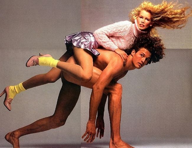 WE &hearts; VERSACE: CLAUDIA SCHIFFER & CINDY CRAWFORD FOR VERSACE FALL 1994 BY PHOTOGRAPHER RICHARD AVEDON