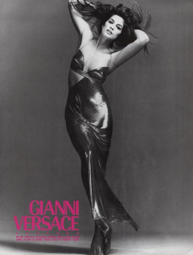 WE &hearts; VERSACE: CLAUDIA SCHIFFER & CINDY CRAWFORD FOR VERSACE FALL 1994 BY PHOTOGRAPHER RICHARD AVEDON