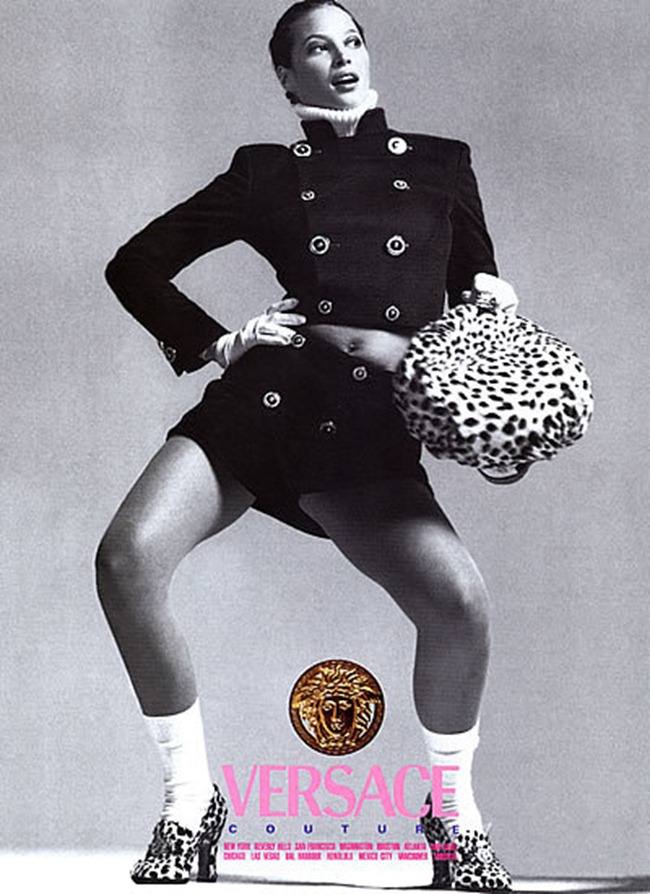 WE &hearts; VERSACE: CLAUDIA SCHIFFER & CINDY CRAWFORD FOR VERSACE FALL 1994 BY PHOTOGRAPHER RICHARD AVEDON