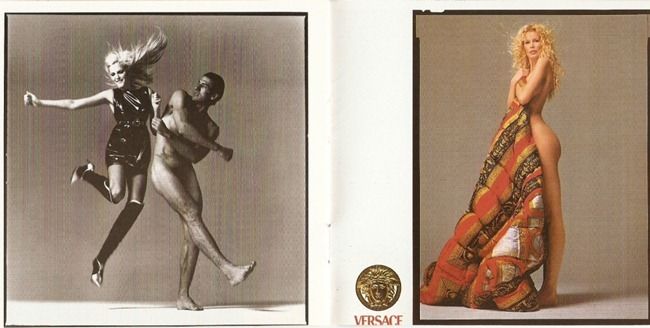 WE &hearts; VERSACE: CLAUDIA SCHIFFER & CINDY CRAWFORD FOR VERSACE FALL 1994 BY PHOTOGRAPHER RICHARD AVEDON