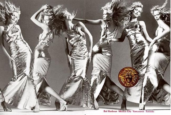 WE &hearts; VERSACE: CLAUDIA SCHIFFER & CINDY CRAWFORD FOR VERSACE FALL 1994 BY PHOTOGRAPHER RICHARD AVEDON