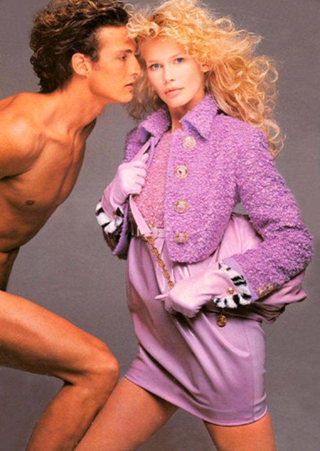 WE &hearts; VERSACE: CLAUDIA SCHIFFER & CINDY CRAWFORD FOR VERSACE FALL 1994 BY PHOTOGRAPHER RICHARD AVEDON