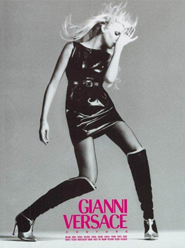 WE &hearts; VERSACE: CLAUDIA SCHIFFER & CINDY CRAWFORD FOR VERSACE FALL 1994 BY PHOTOGRAPHER RICHARD AVEDON